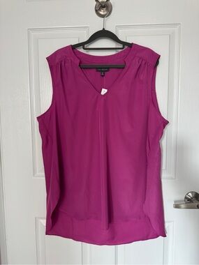 The Limited Silk Sleeveless Blouse Orchid Purple Size XL NWT
